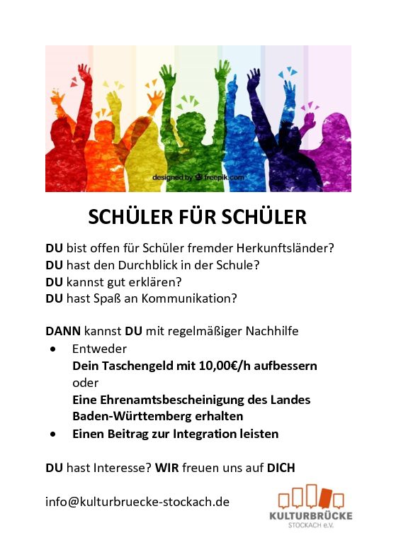 KULTURBRÜCKE UND BSZ STARTEN NACHHILFEPROJEKT